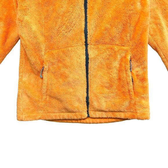 The North Face Full Zip Osito Jacket Womens Sz S Bright Orange Fleece Y2K Casual - Picture 4 of 8